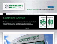 Tablet Screenshot of newbridgemetal.ie